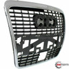 2009 - 2011 AUDI A6 FRONT BUMPER COVER GRILLE BLACK with CHROME FRAME - CALANDRE pour PARE-CHOCS AVANT NOIR avec CADRE CHROMEE