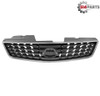 2008 - 2009 NISSAN SENTRA 2.0L FRONT BUMPER COVER GRILLE PAINTED DARK SILVER/BLACK with CHROME FRAME - CALANDRE pour PARE-CHOCS AVANT GRIS FONCE/NOIR PEINTE avec CADRE CHROME