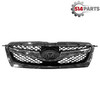 2010 - 2012 SUBARU LEGACY SEDAN FRONT BUMPER COVER GRILLE CHROME/BLACK - CALANDRE pour PARE-CHOCS AVANT CHROME/NOIR