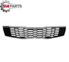2019 - 2020 KIA OPTIMA EXCEPT SX FRONT BUMPER COVER GRILLE BLACK with CHROME FRAME - GRILLE DE COUVERCLE DE PARE-CHOCS AVANT NOIRE AVEC CADRE CHROMÉ