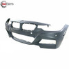 2013 - 2018 BMW 3 SERIES FRONT BUMPER WITH M PKG NO HEAD LIGHTS WASHER WITH PARK DISTANCE CONTROL WITH SENSOR WITH CAMERA  PARE-CHOC AVANT AVEC M PKG NO LAVE PHARES AVEC PARK DISTANCE CONTROL AVEC SENSOR AVEC CAMERA