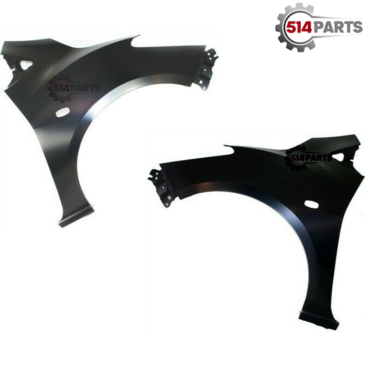 2011 - 2014 MAZDA 2 FRONT FENDERS CAPA Certified with MARKER HOLE - AILES AVANT avec TROU D'ECLAIRAGE LATERAL CAPA Certifiee