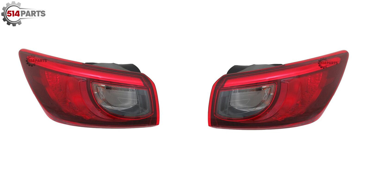 2016 - 2021 MAZDA CX-3 BULB TYPE TAIL LIGHTS High Quality - PHARES ARRIERE avec AMPOULE Haute Qualite