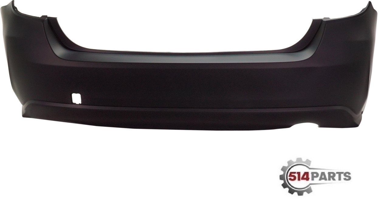 2017 - 2019 SUBARU IMPREZA SEDAN REAR BUMPER without PARKING SENSOR HOLES - PARE-CHOC ARRIERE sans TROUS de CAPTEURS