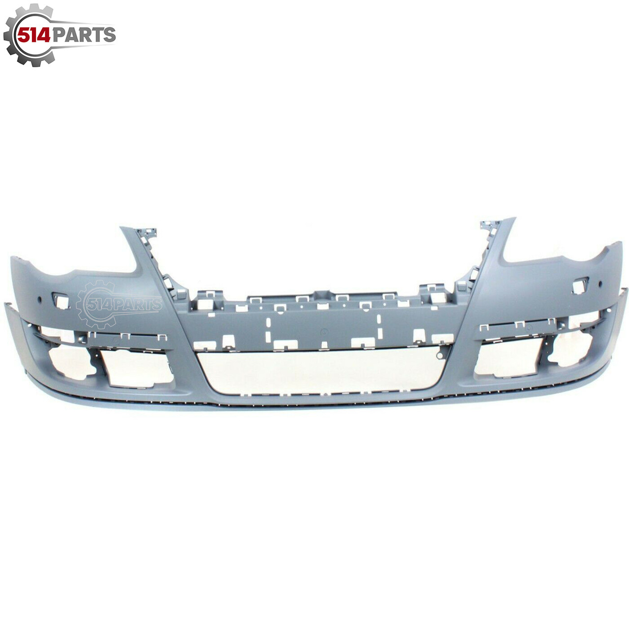 2006 - 2010 VOLKSWAGEN PASSAT FRONT BUMPER COVER PRIMED with SENSOR HOLES without HEADLIGHT WASHER - PARE-CHOCS AVANT PRIME avec TROUS DE CAPTEUR sans LAVE PHARES