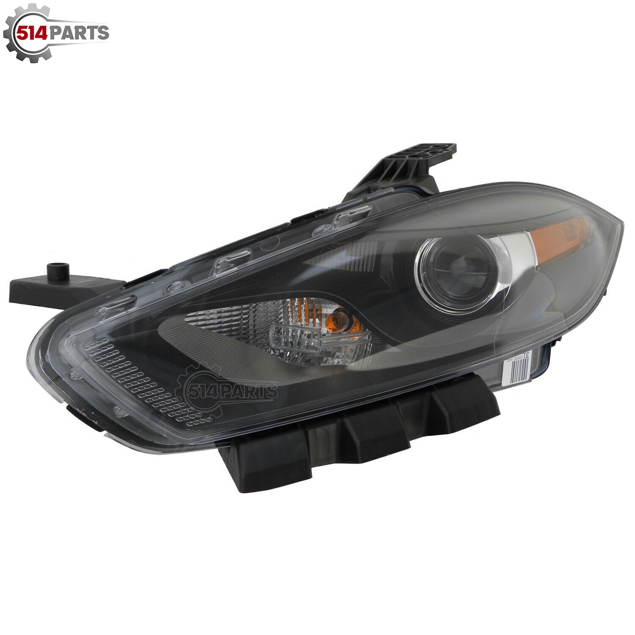 2013 - 2016 DODGE DART XENON HEADLIGHTS with BLACK TRIM High Quality - PHARES AVANT au XENON avec GARNITURE NOIRE Haute Qualite