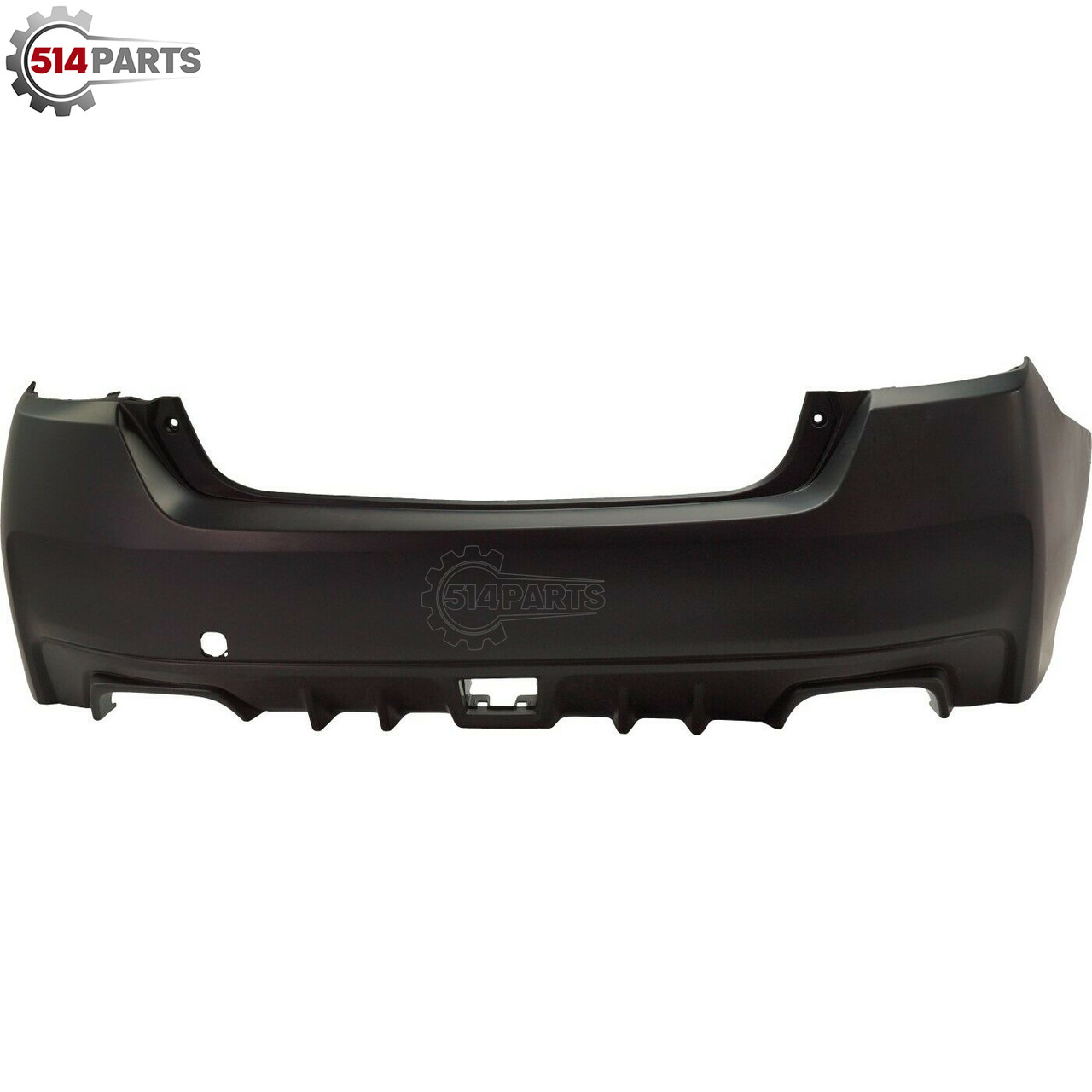 2015 - 2020 SUBARU WRX and WRX STI SEDAN PRIMED REAR BUMPER COVER without SENSOR HOLES with TEXTURED LOWER AREA - PARE-CHOCS ARRIERE sans TROUS de CAPTEUR avec ZONE INFERIEURE TEXTUREE