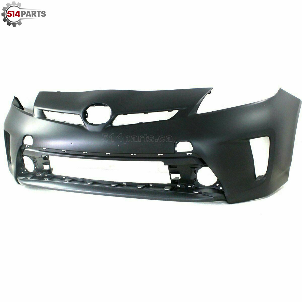 2012 - 2015 TOYOTA PRIUS and PRIUS PLUG-IN FRONT BUMPER COVER without HEADLIGHT WASHER HOLES for use with HALOGEN LIGHTS - PARE-CHOCS AVANT sans TROUS DE LAVE-PHARE a UTILISER avec LES PHARES HALOGENE