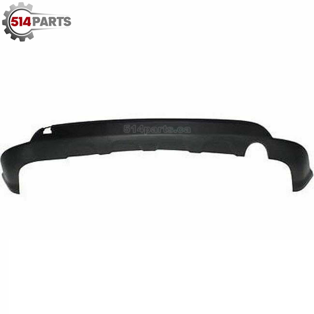 2011 - 2020 DODGE JOURNEY REAR LOWER BUMPER COVER MATTE-BLACK with SINGLE EXHAUST - PARE-CHOCS ARRIERE INFERIEURE NOIR MAT avec ECHAPPEMENT UNIQUE