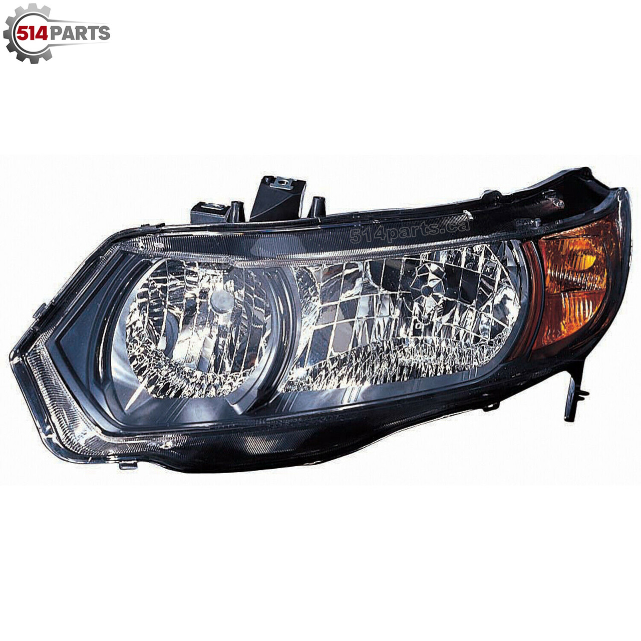 2006 - 2008 HONDA CIVIC COUPE 1.8L except 6 speed transmission HEADLIGHTS High Quality - PHARES AVANT Haute Qualite