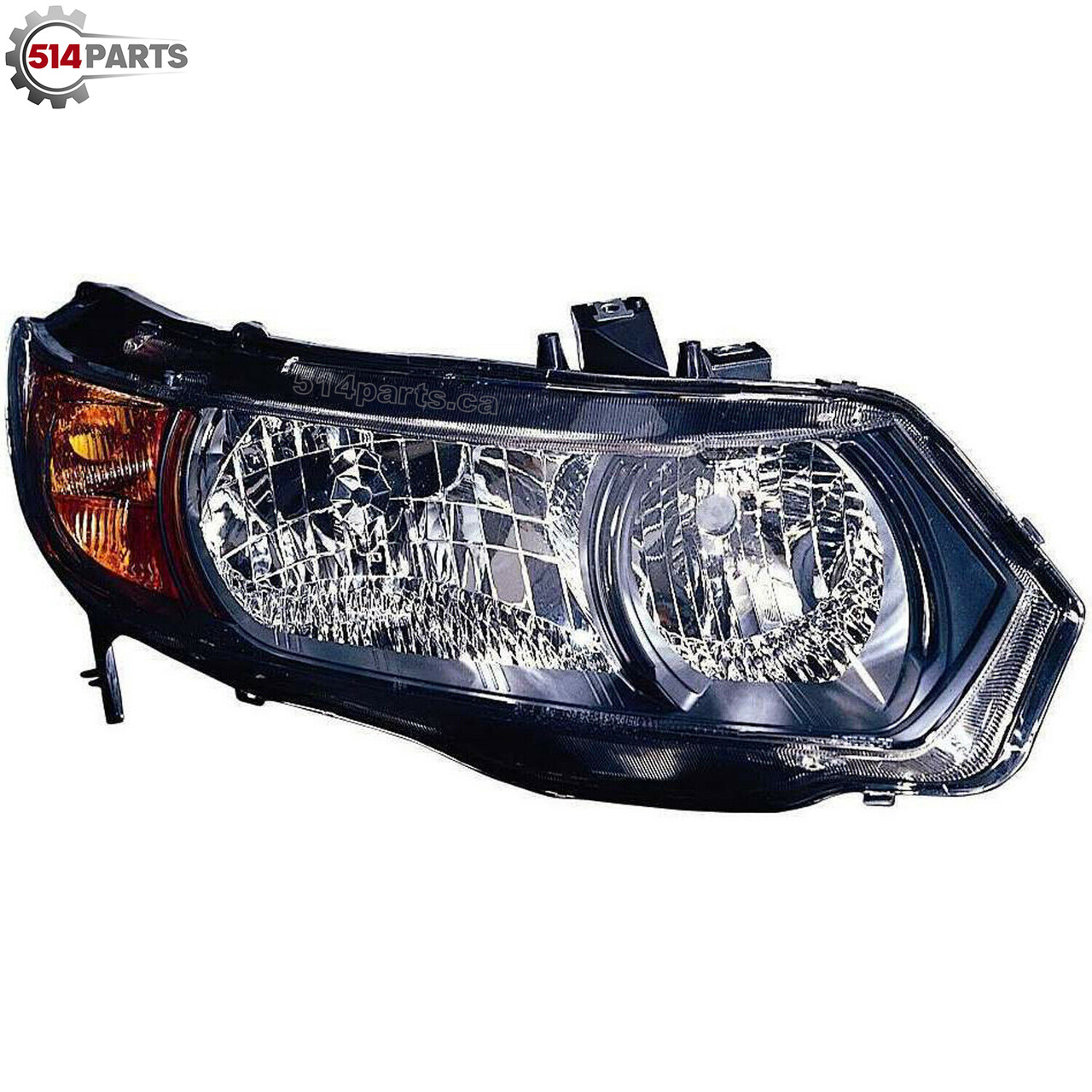 2006 - 2008 HONDA CIVIC COUPE 1.8L except 6 speed transmission HEADLIGHTS High Quality - PHARES AVANT Haute Qualite