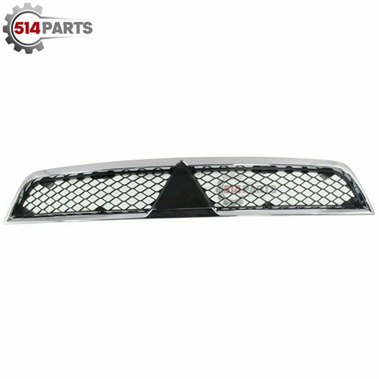 2008 - 2015 MITSUBISHI LANCER and LANCER SPORTBACK FRONT BUMPER COVER GRILLE CHROME/BLACK - CALANDRE pour PARE-CHOC AVANT CHROME/NOIR