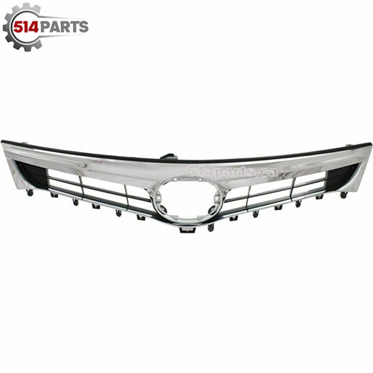 2013 - 2015 TOYOTA AVALON FRONT BUMPER COVER GRILLE BLACK WITH CHROME MOLDING - CALANDRE pour PARE-CHOC AVANT NOIR AVEC MOULURE CHROME