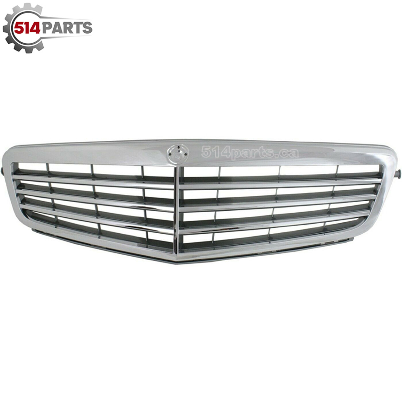 2008 - 2014 MERCEDES C230/C250/C300/C350 FRONT GRILLE GRAY/CHROME - CALANDRE AVANT GRIS/CHROME