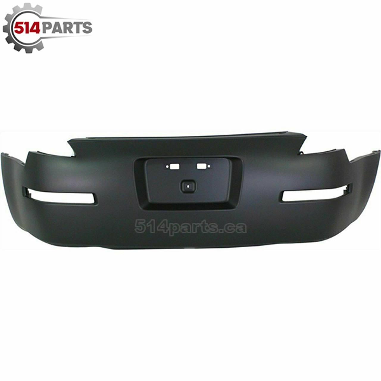 2003 - 2009 NISSAN 350Z BASE/35TH ANNIVERSARY/TOURING/ENTHUSIAST MODELS PRIMED REAR BUMPER COVER without OUTER DIFFUSER MOLDING HOLES - PARE-CHOCS ARRIERE PRIME sans TROUS DE MOULAGE DE DIFFUSEUR EXTERIEUR