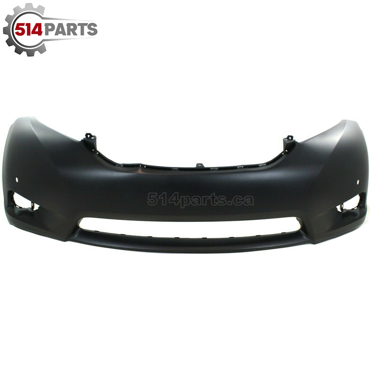 2011 - 2017 TOYOTA SIENNA LIMITED MODEL PRIMED FRONT BUMPER COVER with SENSOR HOLES/FOG LIGHT HOLES - PARE-CHOCS AVANT PRIME avec TROUS DE CAPTEUR/TROUS DE FEUX ANTIBROUILLARD