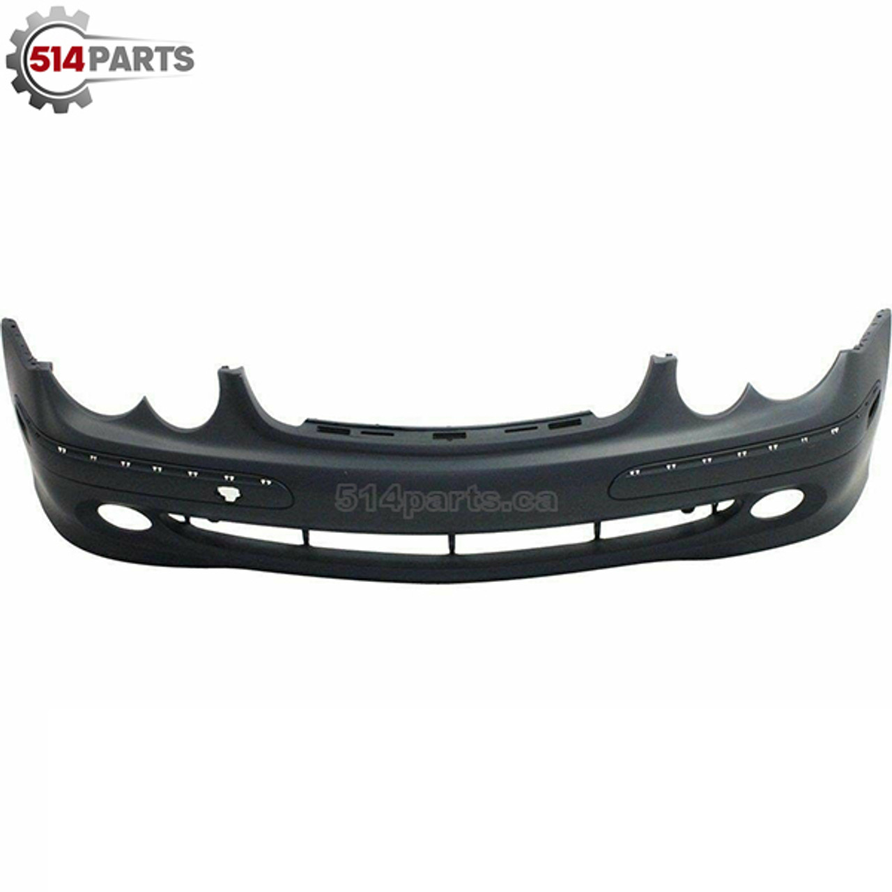 2003 - 2005 MERCEDES-BENZ CLK 320/500 without SPORT PKG PRIMED FRONT BUMPER COVER without HEADLIGHT WASHER HOLE/PARKING SENSOR HOLES - PARE-CHOCS AVANT PRIME sans PAQUET SPORT sans TROUS pour LAVE-PHARES/TROUS de CAPTEURS