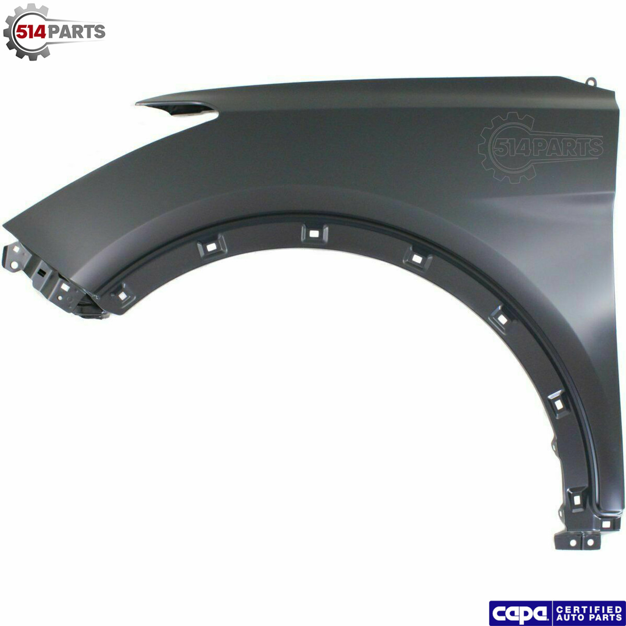 2013 - 2018 HYUNDAI SANTA FE SPORT FRONT FENDERS without SIDE LIGHT HOLE CAPA Certified - AILES AVANT sans TROUS DE CLIGNOTANT CAPA Certifiee