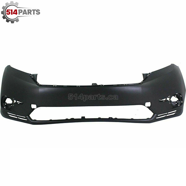 2011 - 2013 TOYOTA HIGHLANDER PRIMED FRONT BUMPER COVER - PARE-CHOC AVANT PRIME