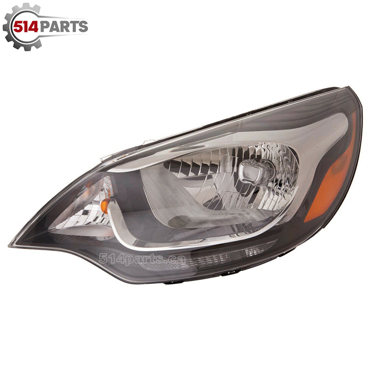 2012 - 2017 KIA RIO SEDAN HEADLIGHTS without LED ACCENTS without AUTO HEAD LIGHTS High Quality - PHARES AVANT sans ACCENT LED sans PHARES AUTOMATIQUES Haute Qualite