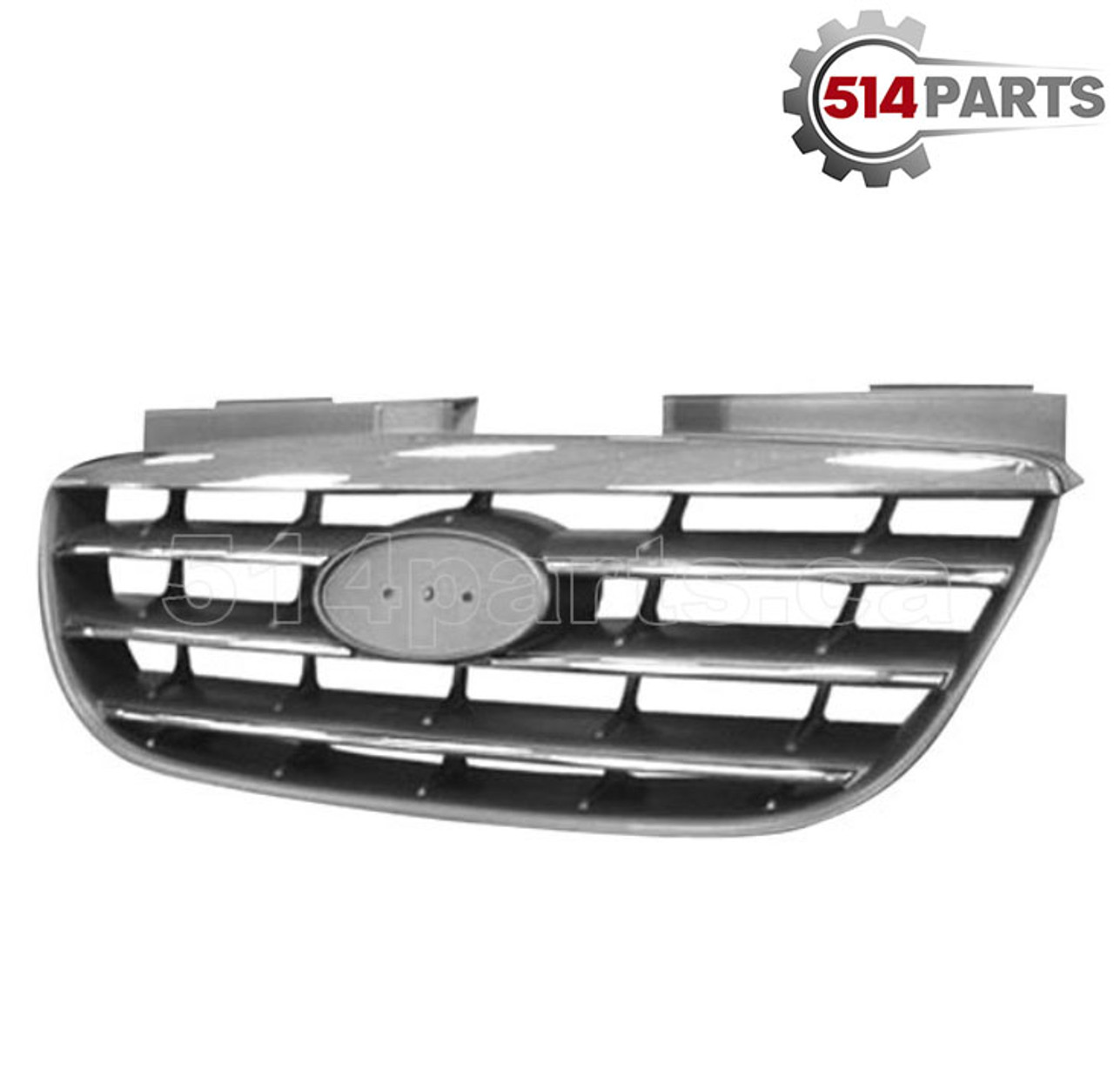 2007 - 2009 HYUNDAI ELANTRA FRONT BUMPER COVER GRILLE CHROME/BLACK - CALANDRE pour PARE-CHOCS AVANT CHROME/NOIR