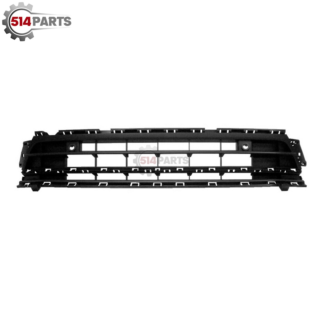 2015 - 2018 VOLKSWAGEN JETTA FRONT BUMPER COVER LOWER CENTER GRILLE TEXTURED BLACK with PARKING SENSOR HOLES - CALANDRE INFERIEUR pour PARE-CHOCS AVANT avec TROUS de CAPTEURS NOIR TEXTURE