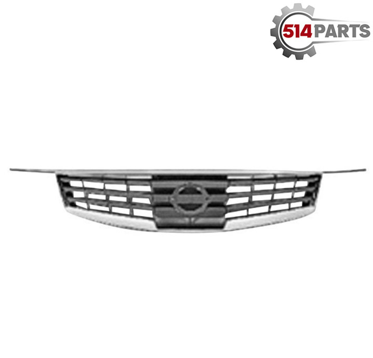 2007 - 2008 NISSAN MAXIMA FRONT BUMPER COVER GRILLE BLACK with CHROME FRAME- CALANDRE pour PARE-CHOCS AVANT NOIR avec CADRE CHROME