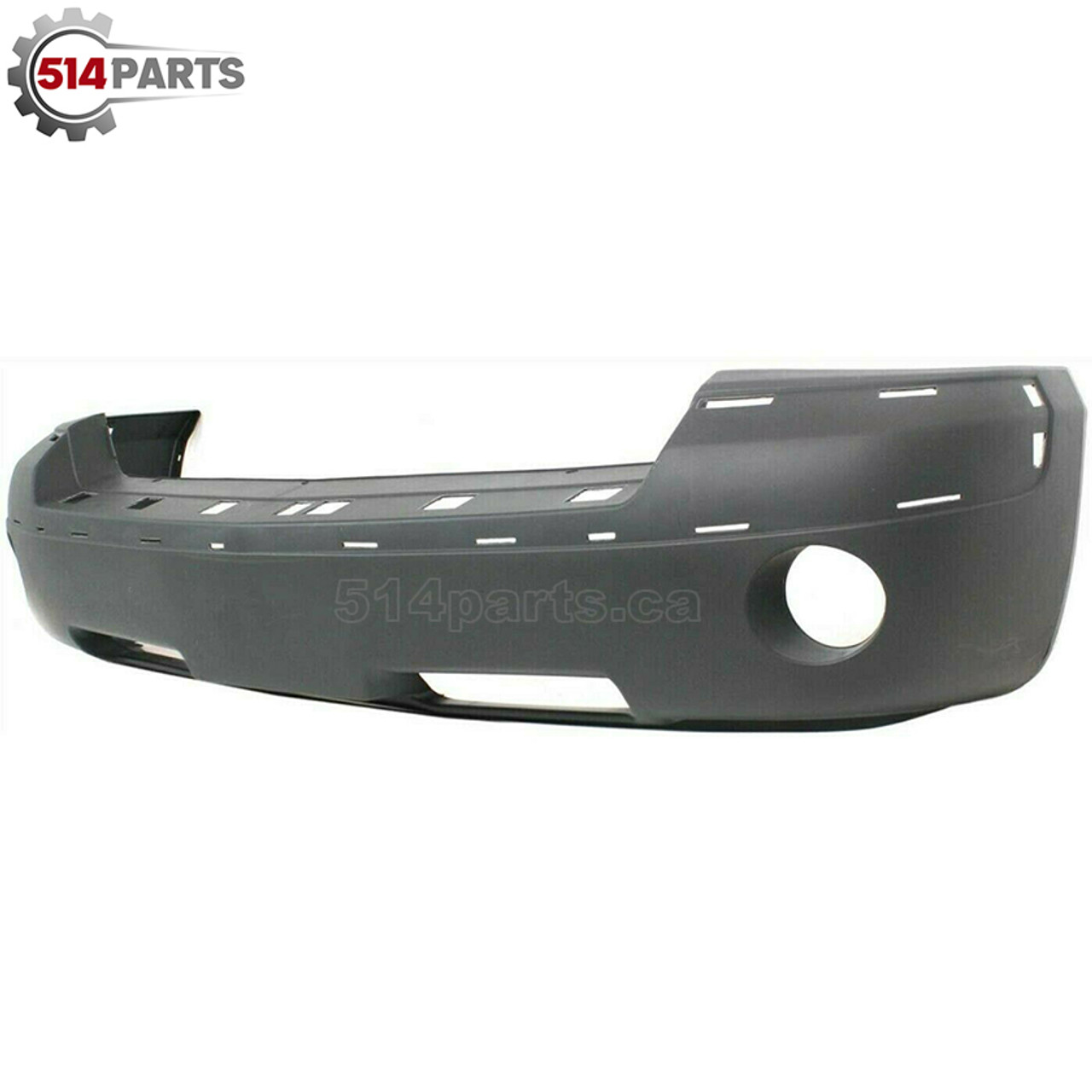 2005 - 2007 DODGE DAKOTA PICKUP TEXTURED GRAY FRONT BUMPER COVER with FOG LIGHT HOLES/MOLDING HOLES - PARE-CHOCS AVANT TEXTURE avec TROUS ANTIBROUILLARD/TROUS DE MOULAGE