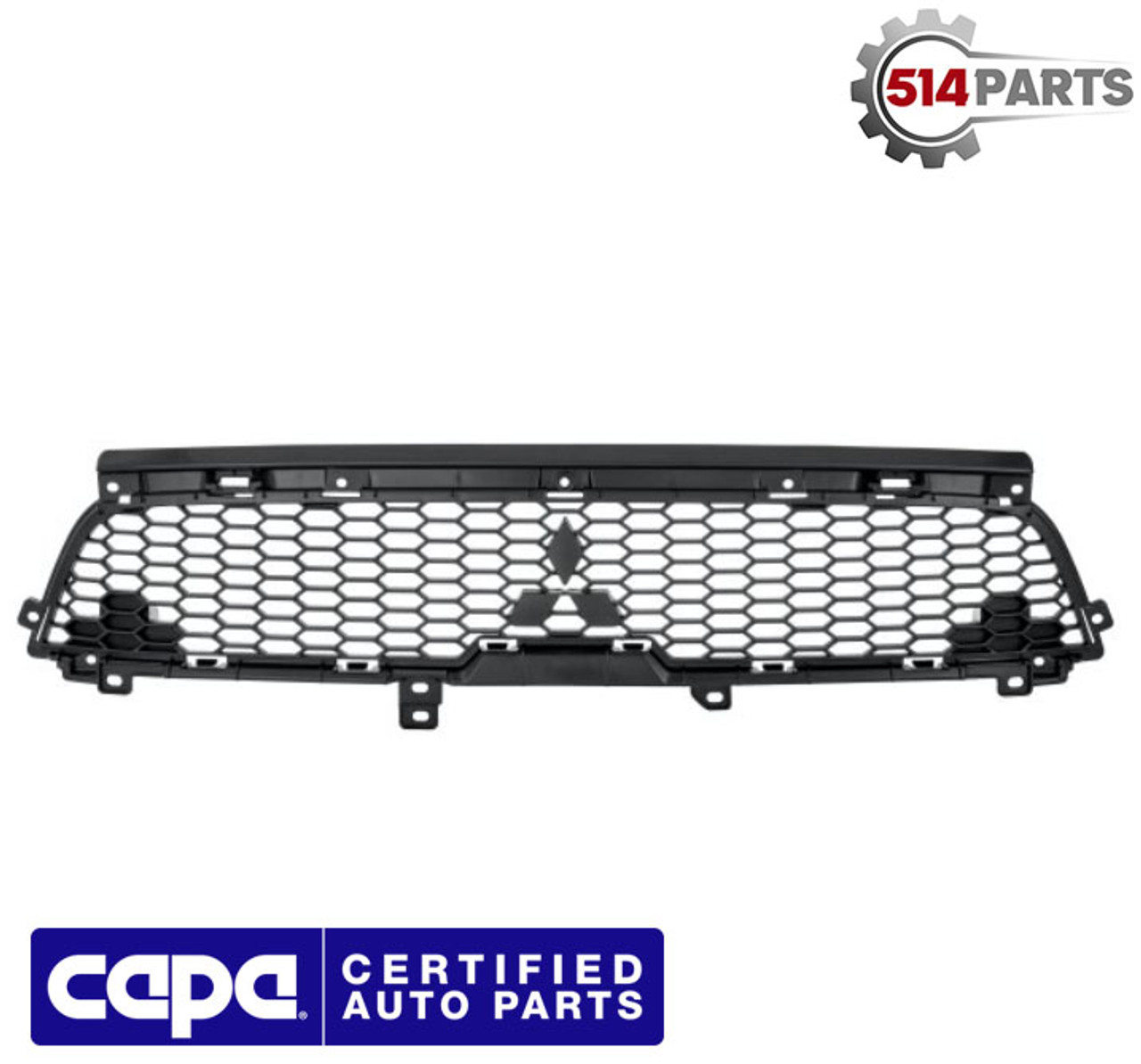 2010 - 2013 MITSUBISHI OUTLANDER FRONT BUMPER COVER UPPER GRILLE CAPA - CALANDRE SUPERIEUR pour PARE-CHOCS AVANT