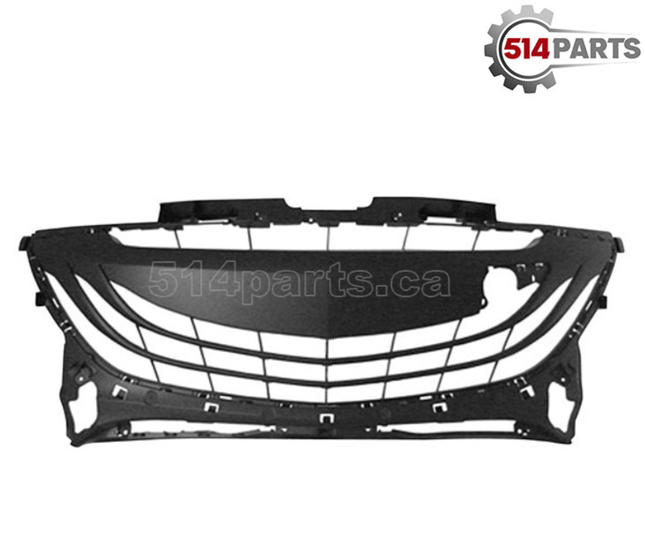 2010 - 2013 MAZDA 3 FRONT BUMPER COVER GRILLE BLACK - CALANDRE pour PARE-CHOCS AVANT NOIR