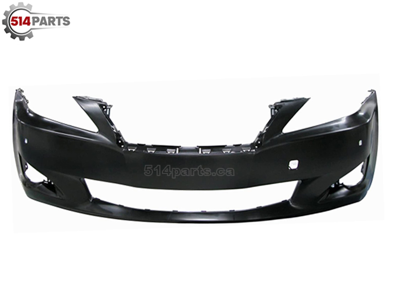 2009 - 2010 LEXUS IS250/350 SEDAN FRONT BUMPER COVER with SENSOR HOLES without HEADLIGHT WASHER HOLES - PARE-CHOCS AVANT avec TROUS DE CAPTEUR sans TROUS de LAVE-PHARES