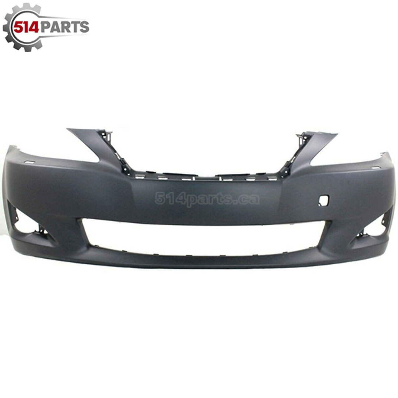 2009 - 2010 LEXUS IS250/350 SEDAN FRONT BUMPER COVER without SENSOR HOLES with HEADLIGHT WASHER HOLES - PARE-CHOCS AVANT sans TROUS DE CAPTEUR avec TROUS de LAVE-PHARES