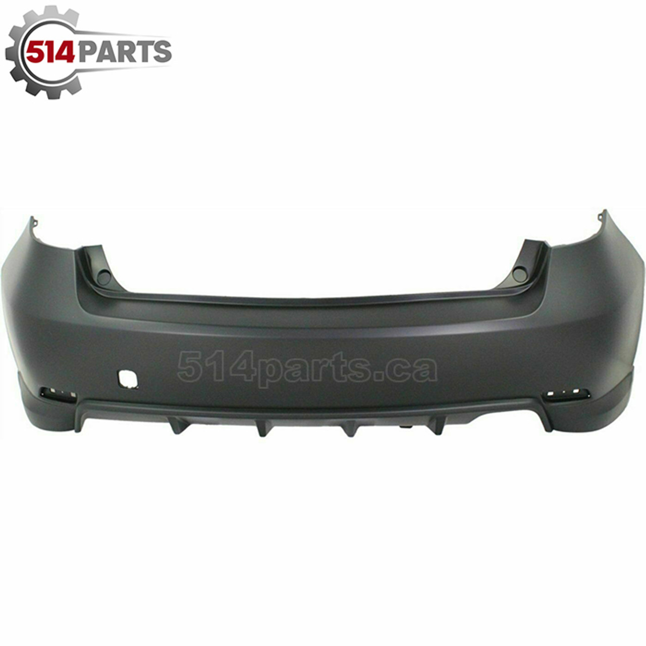 2008 - 2011 SUBARU IMPREZA/IMPREZA WRX/OUTBACK IMPREZA WAGON except STI MODELS PRIMED REAR BUMPER COVER with SPOILER - PARE-CHOC ARRIERE PRIME avec SPOILER