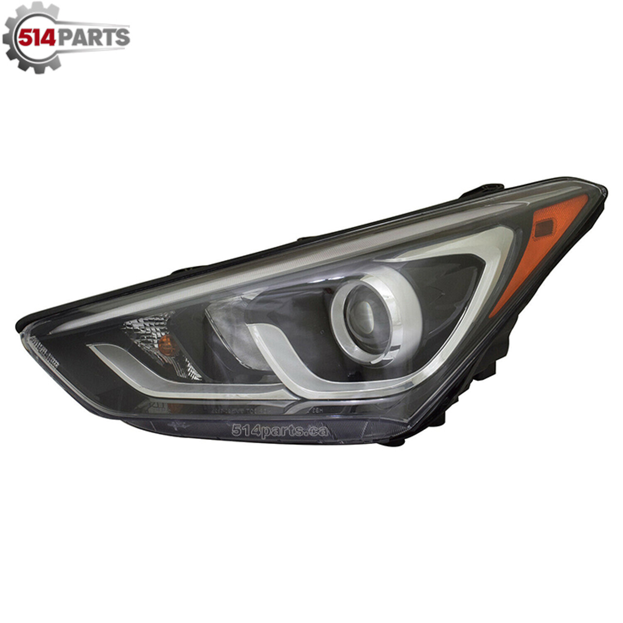 2017 - 2018 HYUNDAI SANTA FE SPORT HEADLIGHTS with LED ACCENT High Quality - PHARES AVANT avec ACCENT LED Haute Qualite