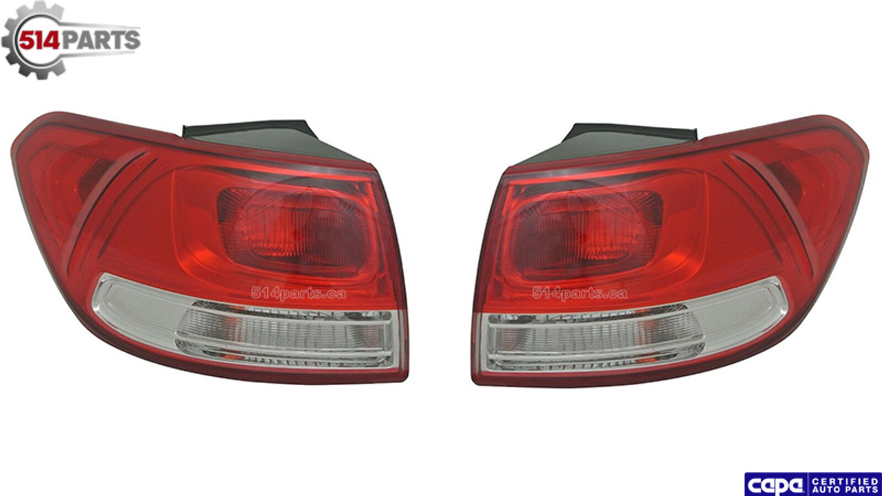 2016 - 2018 KIA SORENTO OUTER TAIL LIGHTS without LED CAPA Certified - PHARES ARRIERE EXTERIEURS Certifiee CAPA