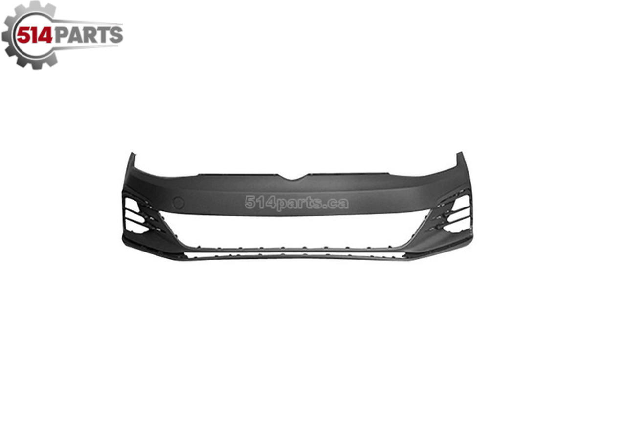 2018 - 2021 VOLKSWAGEN GTI FRONT BUMPER COVER without HEADLIGHT WASHER HOLES/SENSOR HOLES - PARE-CHOC AVANT sans TROUS de LAVE-PHARE/TROUS de CAPTEUR