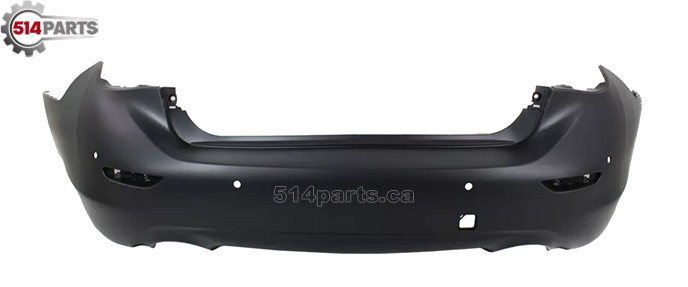 2014 - 2017 INFINITI Q50 SEDAN REAR BUMPER with PARK ASSIST SENSOR HOLES - PARE-CHOC ARRIERE avec TROUS de CAPTEUR