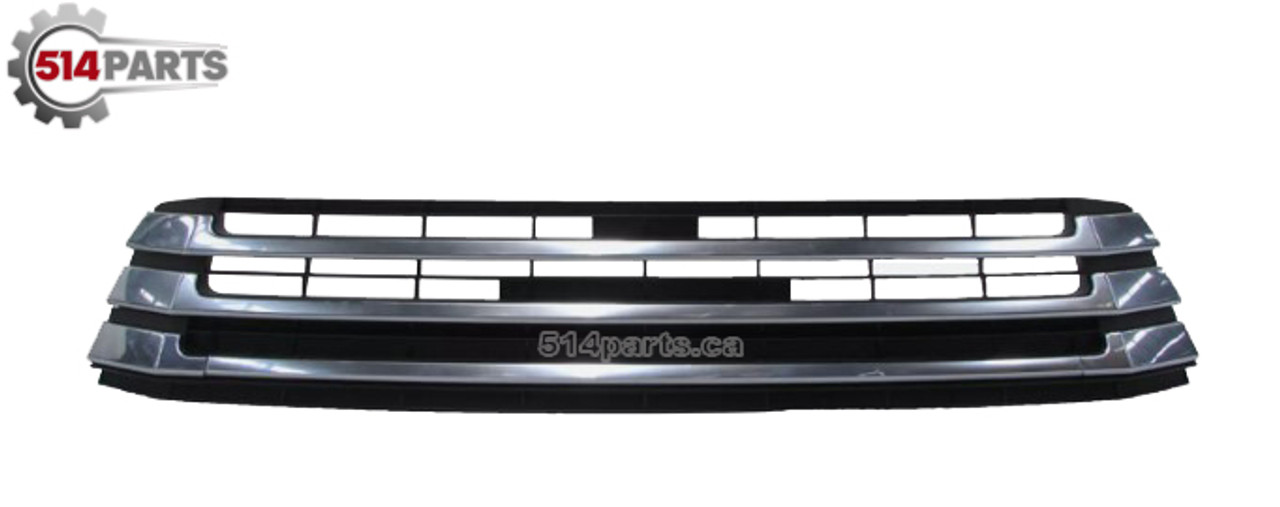 2017 - 2019 TOYOTA HIGHLANDER and HIGHLANDER HYBRID LIMITED MODELS FRONT LOWER BUMPER COVER GRILLE CHROME FOR use without CAMERA - CALANDRE INFERIEUR pour PARE-CHOCS AVANT CHROMEE a UTILISER sans CAMERA