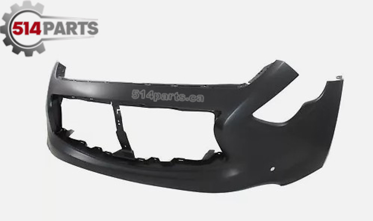 2014 - 2017 INFINITI QX70 FRONT BUMPER COVER with PARKING SENSOR HOLES - PARE-CHOC AVANT avec TROUS de CAPTEUR
