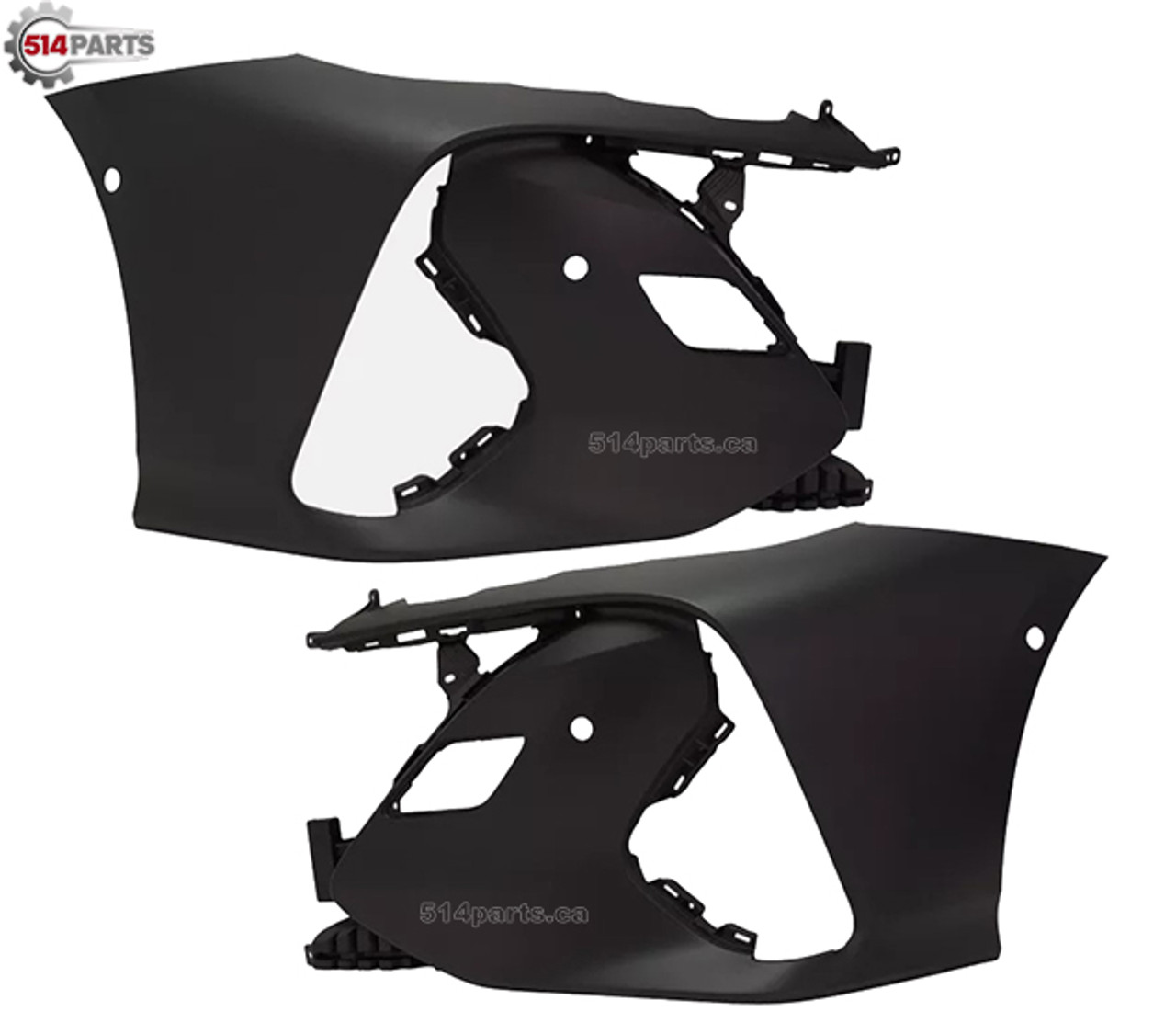 2017 - 2022 TOYOTA PRIUS PRIME FRONT BUMPER COVER with PARKING ASSIST SENSOR HOLES - PARE-CHOC AVANT avec TROUS de CAPTEURS de STATIONNEMENT