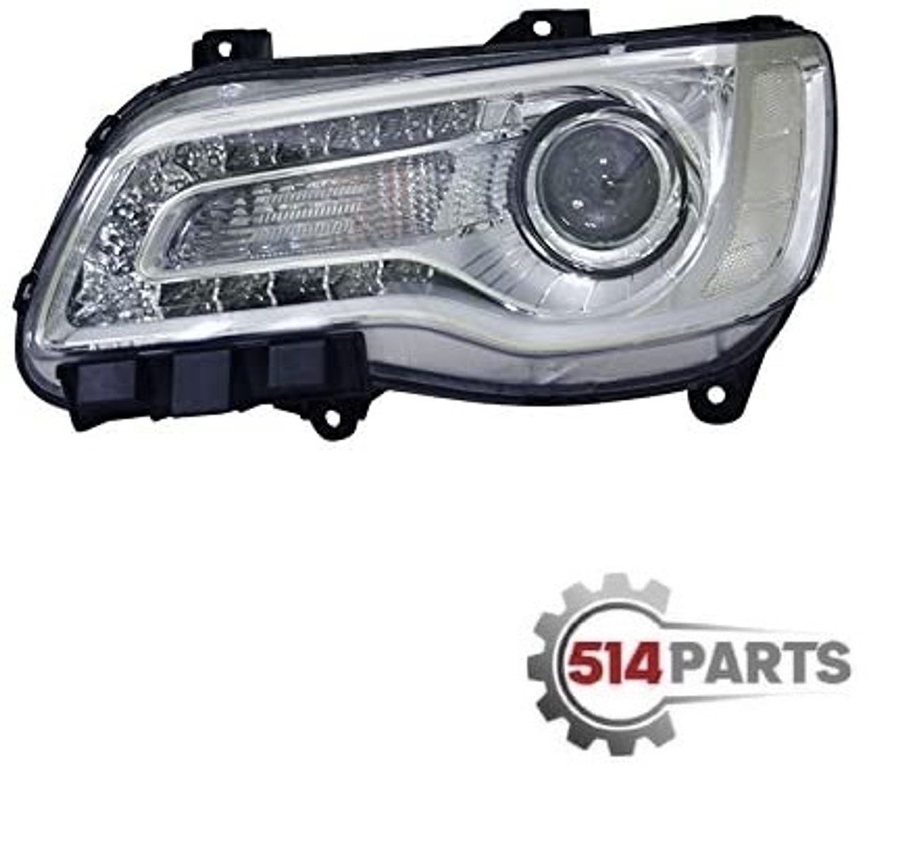 2015 - 2017 CHRYSLER 300 HALOGEN HEADLIGHTS CHROME BEZEL High Quality - PHARES AVANT CHROME en HALOGENE Haute Qualite