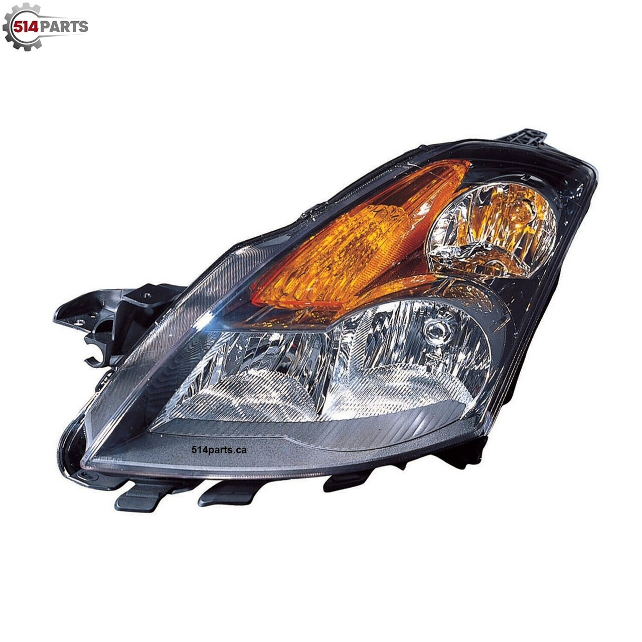 2007 - 2009 NISSAN ALTIMA and ALTIMA HYBRID HEADLIGHTS with GRAY BEZEL - PHARES AVANT AVEC LUNETTE GRISE