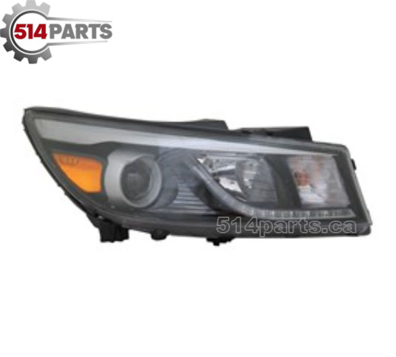 2015 - 2018 KIA SEDONA LIMITED/SX/SXL HALOGEN HEADLIGHT ASSEMBLY WITH LED DAYTIME RUNNING LAMP - ENSEMBLE DE PHARE HALOGÈNE