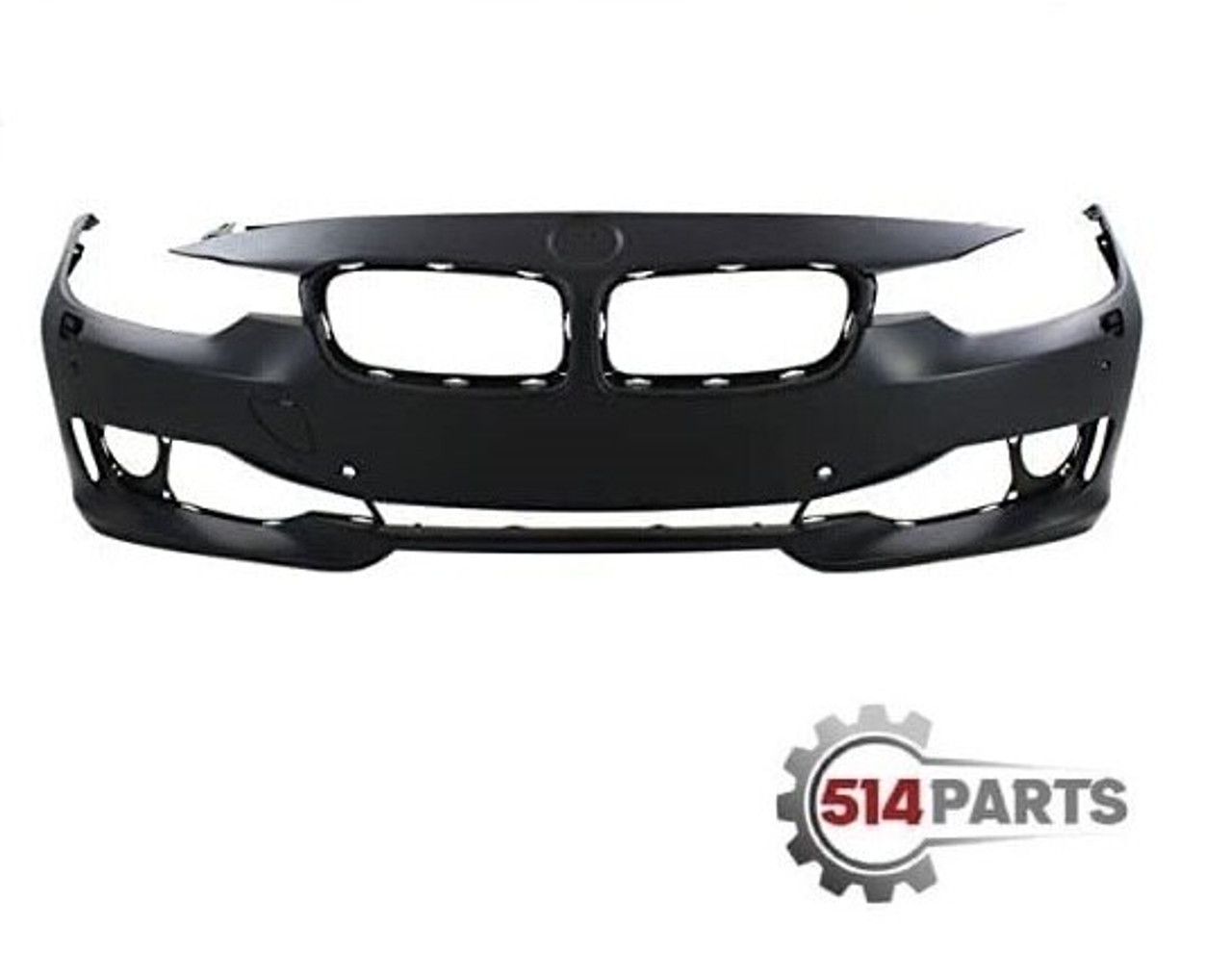 2012 - 2015 BMW 3 SERIES SEDAN/WAGON FRONT BUMPER WITH 4 SENSOR NO HEAD LIGHTS WASHER NO CAMERA WITH PARK DISTANCE CONTROL WITH MOLDING - PARE-CHOCS AVANT AVEC SENSOR NO LAVE PHARES NO CAMERA AVEC PARK DISTANCE CONTROL AVEC MOLDING