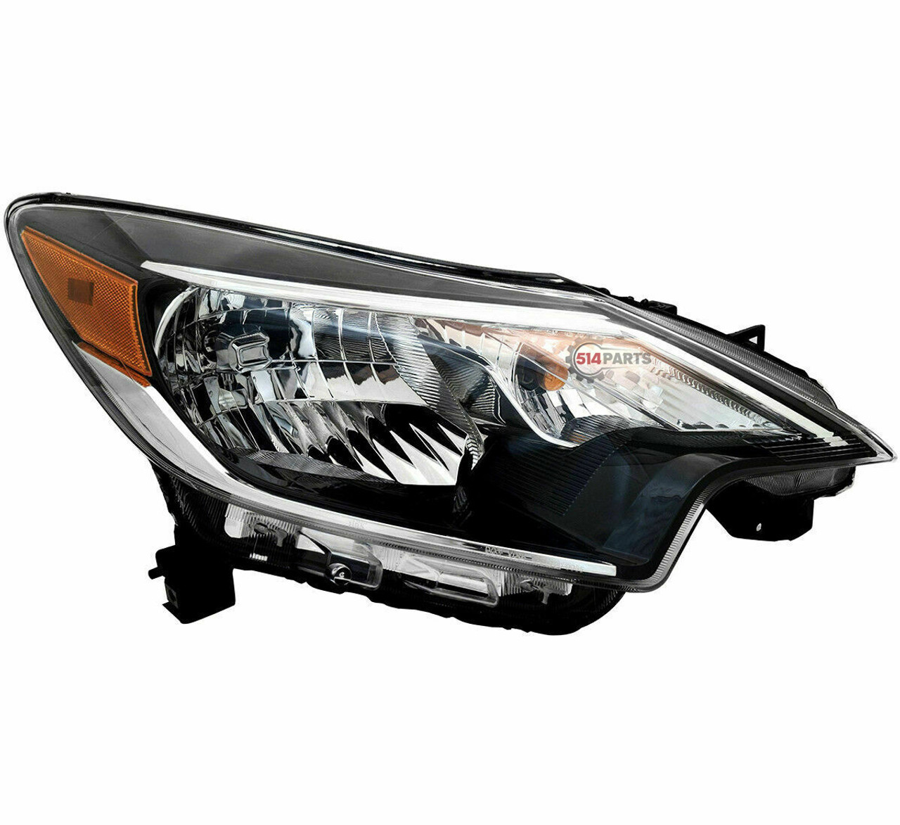 2017 - 2019 NISSAN VERSA Hatchback/Note HALOGEN HEADLIGHTS with BLACK BEZEL High Quality - PHARES AVANT a HALOGENE avec LUNETTE NOIRE Haute Qualite