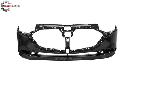 2019 - 2025 MAZDA 3 Hatchback FRONT BUMPER COVER without PARKING SENSOR HOLES - PARE-CHOC AVANT sans TROUS DE CAPTEUR DE STATIONNEMENT