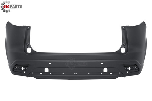 2016 - 2023 MAZDA CX9 REAR BUMPER COVER UPPER PRIMED with TEXTURED LOWER with SENSOR HOLES and MOULDING HOLES - PARE-CHOCS ARRIERE SUPERIEUR PRIME avec BAS TEXTURE avec TROUS DE CAPTEUR et TROUS DE MOULAGE