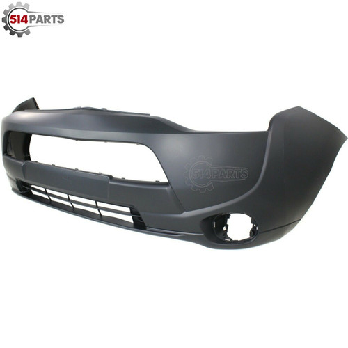 2014 - 2015 MITSUBISHI OUTLANDER EXCLUDING SPORT MODELS FRONT BUMPER COVER without WHEEL LIP MOLDING HOLES - PARE-CHOCS AVANT PRIME sans  TROUS DE MOULAGE DES LEVRES DE ROUE