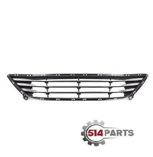 2014 - 2016 HYUNDAI ELANTRA SEDAN GRILLE LOWER BLACK SMOKE CHROME BAR TRIM USA BUILT MODEL -  CALANDRE INFERIEURE NOIR FUMEE CHROME BAR GARNITURE USA MODÈLE