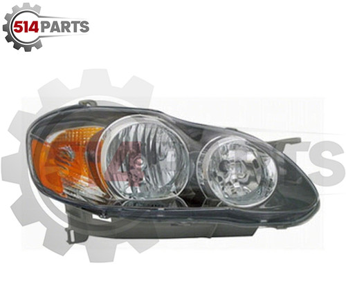 2005 - 2008 TOYOTA COROLLA S/XRS HEADLIGHTS High Quality - PHARES AVANT Haute Qualite